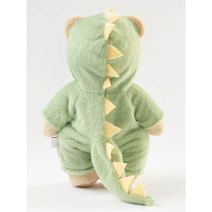 Медведь Lina TeddyTales, в костюме Динозавра, молочный, M, 30 см